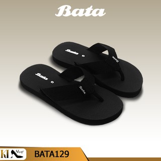 Bata รองเท้าแตะหนีบ รองเท้าแบบมีหู รองเท้าหนีบสีดำ รองเท้าผู้ชายผู้หญิง รองเท้าแฟชั่นทันสมัย เบา พื้นนุ่มรุ่น BATA129