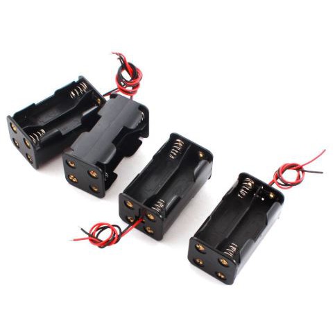รังถ่าน ที่ใส่ถ่าน AA จำนวน 4 ก้อน ( Battery Holder Case for 4 pcs of AA Battery )