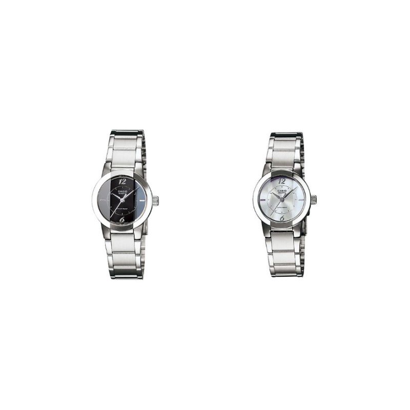 CASIO นาฬิกาผู้หญิง ladyสายสแตนเลส รุ่น  LTP-1230D-,1C,7C, (ของแท้ รับประกันจากทางร้าน 1 ปี)