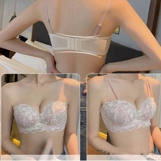 ชุดชั้นใน เสื้อใน ไม่มีโครง มีฟองน้ำลายลูกไม้ ฟองหนาทรงมือ