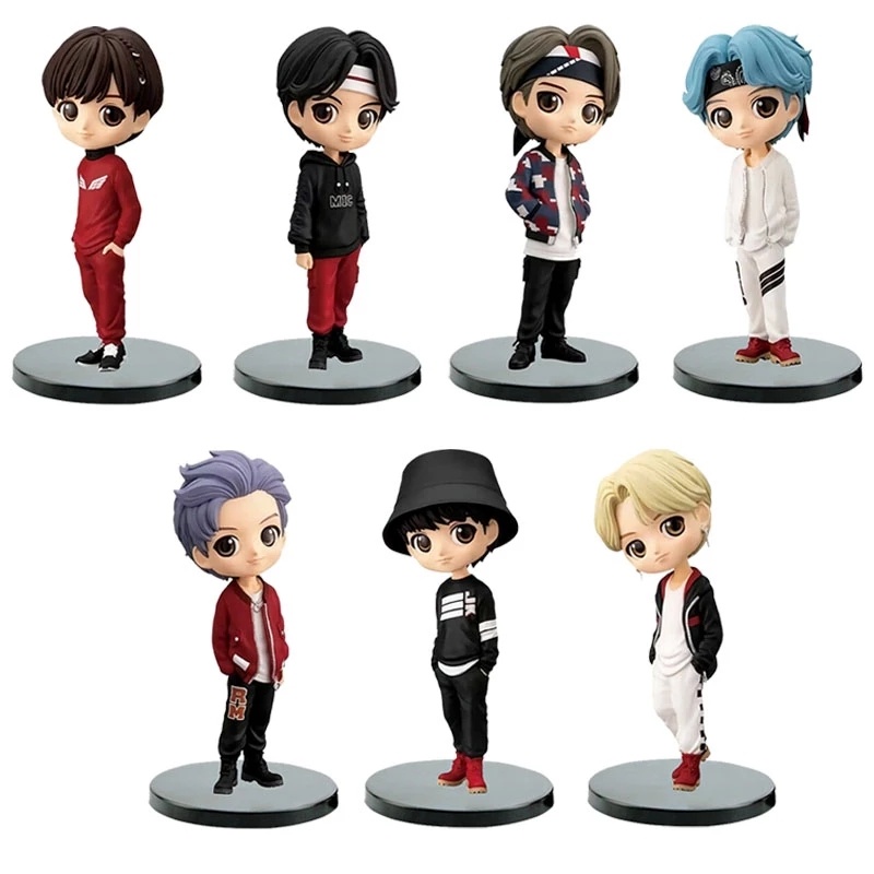 ฟิกเกอร์แอ็คชั่น ขนาดเล็ก BTS V JUNGKOOK JIMIN SUGA ตกแต่งเค้ก ของขวัญเด็ก วันเกิด