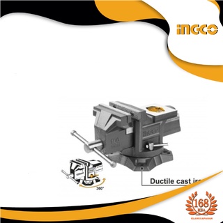 INGCO ปากกาจับชิ้นงาน แบบมีแท่นพร้อมฐานหมุน ( 4" HBV084 / 6" HBV086 )