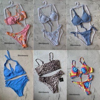 L-XL เอาใจสาวอวบ บิกินี่ ชุดว่ายน้ำ ทูพีช วันพีชสายฝอ ป้าย Shein Zaful และงานแฟชั่น Bikini สไตล์เกาหลีพร้อมส่ง