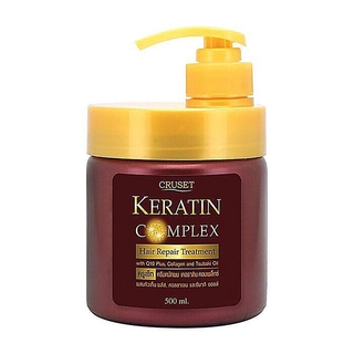 Cruset Keratin Complex Hair Repair Treatment ครูเซ็ท เคราติน คอมเพล็กซ์ แฮร์ รีแพร์ ทรีทเม้นท์ ปริมาณ 500 มล. 0 กก.