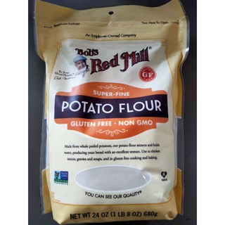 Bobs Red Mill Super-Fine Potato Flour 680g.แป้งมันฝรั่งแท้100%