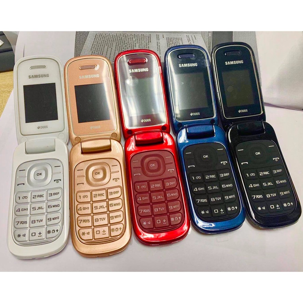 โทรศัพท์มือถือซัมซุง SAMSUNG GT-E1272 ใหม่ (สีแดง) มือถือฝาพับ ใช้ได้ 2 ซิม ทุกเครื่อข่าย AIS TRUE DTAC MY 3G/4G ปุ่มกด