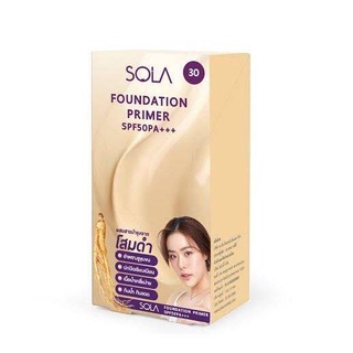 ส่งไว📢 (ยกกล่อง 6ซอง) SOLA Foundation PRIMER SPF 50 PA+++ โซลา รองพื้น ผสมไพรเมอร์