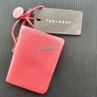 💕 Labrador 💕 สมุดใส่นามบัตร Labrador ลาบราดอร์ กระเป๋าใส่นามบัตร Card Holder ทำจากหนังแท้ สีแดง ใส่นามบัตร พกพาสะดวก