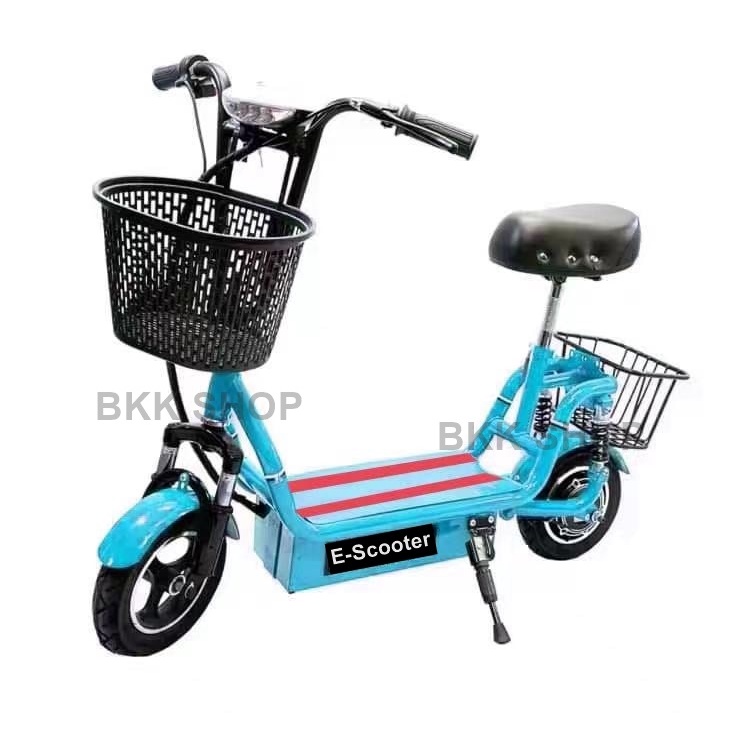(ใหม่) สกู็ตเตอร์ไฟฟ้า Electric Scooter 24V ไฟหน้า LED E-Scooter ความจุของแบตเตอรี่ 24V20A-24/40A มอ
