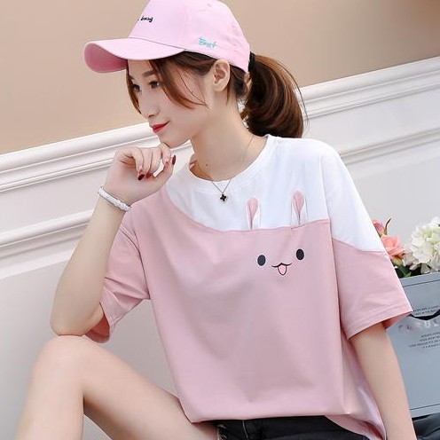 LGfashion เสื้อยืดลายกระต่ายทูโทน น่ารักมากจ้า มีไซส์ใหญ่ด้วยเด้อ จัดเต็มหลายสีให้เลือกตำ