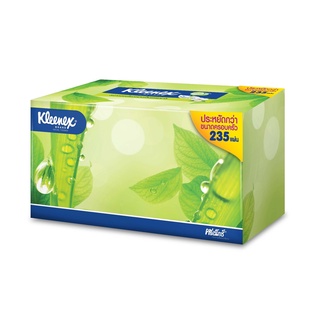 KLEENEX คลีเน็กซ์ เนเชอรัล บ็อกซ์ กระดาษเช็ดหน้า บรรจุ 235 แผ่น (แพ็ค 1 กล่อง)