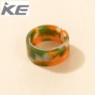 Frosty Simple Circle Resin Rings Popular Color  Rings Ladies for girls for women low price