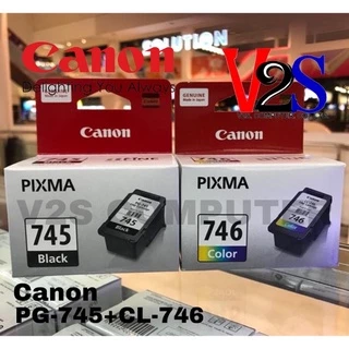 หมึกแท้ ตลับหมึกอิงค์เจ็ท Canon Ink PG-745 / CL-746 [ สีดำ และ สี ] ของแท้ 100%