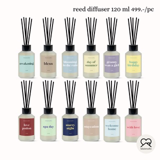 reed diffuser ก้านไม้หอม ปรับอากาศ 120ml lalaistudio ฟรีก้านไม้หอม 8 อัน ก้านไม้ปรับอากาศ