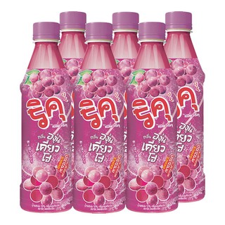 ริคุ น้ำผลไม้กลิ่นองุ่นเคียวโฮ ขนาด 350 มิลลิลิตร แพ็ค x 6 ขวด Riku Kyoho Grape Juice 350 ml. Pack x 6 bottles.