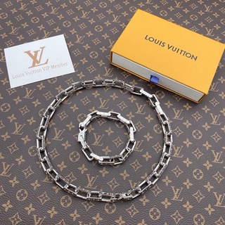 Louis Vuitton ชุดสร้อยคอ สร้อยข้อมือ แฟชั่น หรูหรา อินเทรนด์