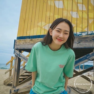 เสื้อยืด oversize ผ้า cotton ลาย surf