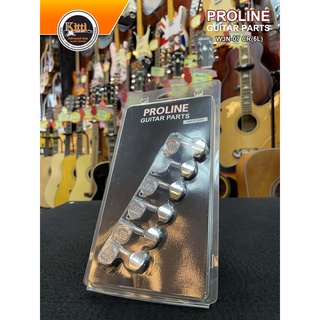 PROLINE GUITAR PARTS WJN-07 CR(6L) ลูกบิดกีต้าร์ไฟฟ้า สีโครเมี่ยม  Made In Korea