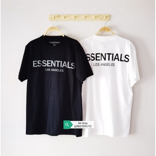 🔥🔥🔥เสื้อยืดลาย⚡ essentials⚡🔥Airdrop 🔥มีสีขาวสีดำ ใส่ได้ทั้งผู้ชายผู้หญิง มีไซส์ s m l XL