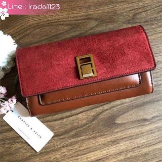 charles and keith embellished push lock wallet ของแท้ ราคาถูก