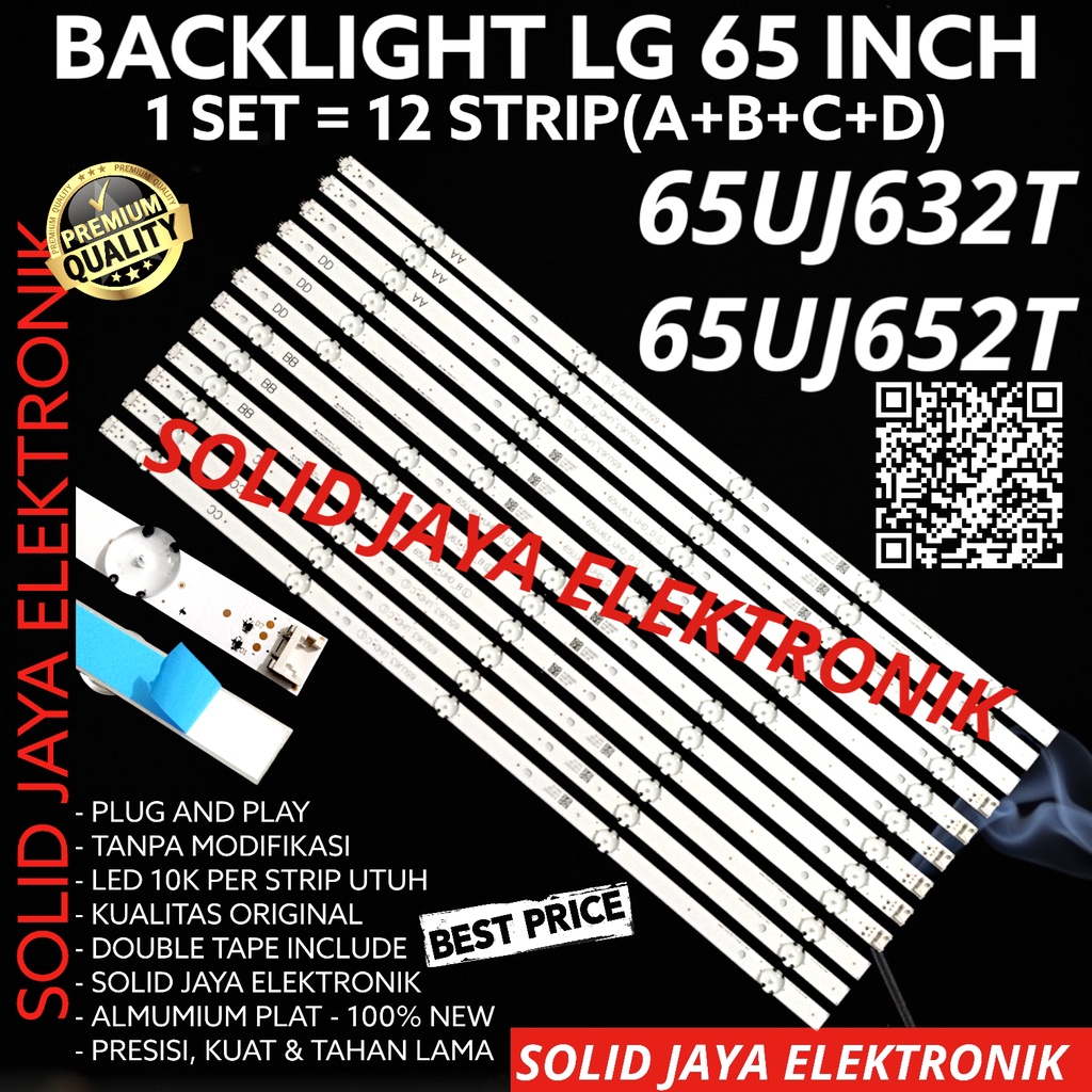 LG 65 INC LED TV BACKLIGHT 65UJ632 65UJ652 T 65UJ632T 65UJ652T 65UJ LG BL โคมไฟ 10K 10 ปุ่ม K 12 STR