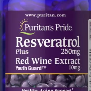 Puritan Resveratrol 100mg 250mg 500mg ต้านวัย ชะลอความแก่ดีที่สุด เข้มข้นสูง