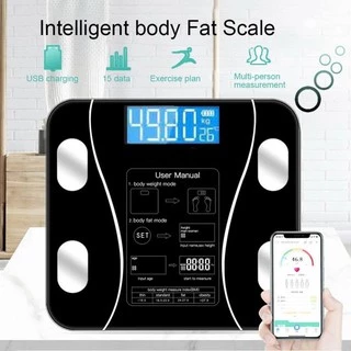 USB BMI Scale เครื่องชั่งอิเล็กทรอนิกส์ เครื่องชั่งไขมัน วิเคราะห์ดัชนีมวลกาย การวัดน้ำหนักตัวไขมันกล้ามเนื้อน้ำและกระดู