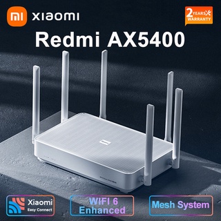 Xiaomi Redmi AX5400 เราน์เตอร์ ระบบตาข่าย WiFi 6 4K QAM 160MHz แบนด์วิธสูง ความจํา 512MB สําหรับบ้าน ทํางานร่วมกับแอพ Xiaomi