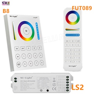 Milight รีโมตคอนโทรลไร้สาย 2.4G FUT089 8 โซน RF B8 LS2 5 in 1 สําหรับแถบไฟ led RGB+CCT