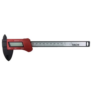 เวอร์เนียเทอร์โมพลาสติก ดิจิตอล HACHI 6 นิ้ว สีดำ-เงิน DIGITAL VERNIER CALIPER 6" HACHI