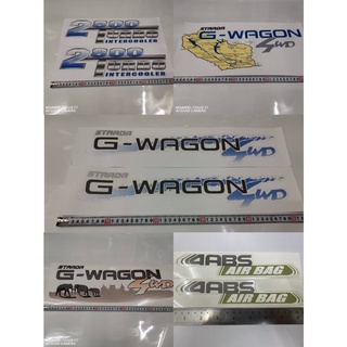 สติ๊กเกอร์ G-WAGON 4WD ติดรถ MITSUBISHI G-WAGON