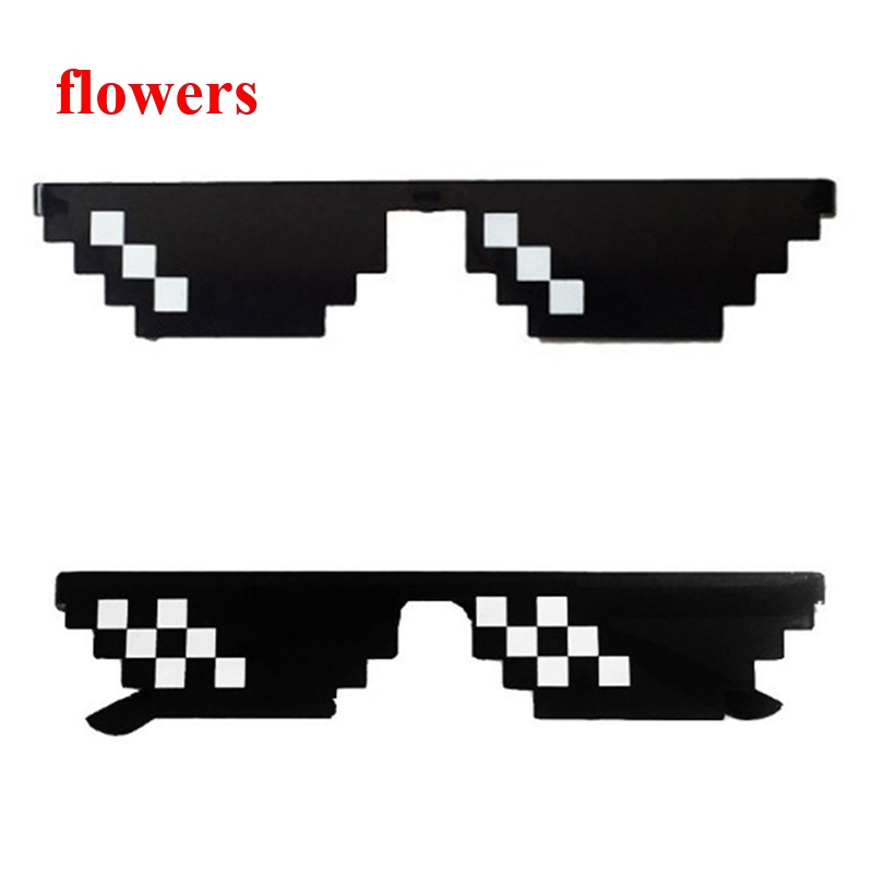 Sunglasses 13 บาท แว่นตากันแดด ลายดอกไม้ สองมิติ เหมาะกับของขวัญวันเกิด Fashion Accessories