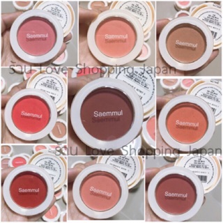 เท 2ตลับ 180฿ EXP04/2021 The Saem Saemmul Single Blusher 5g. บลัชออนฝุ่นอัดแข็งเนื้อเนียนนุ่ม สัมผัสบางเบาเม็ดสีแน่นเข้ม