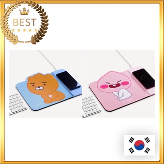 [KAKAO FRIENDS] Wireless charging Mouse Pad Fast Charging RYAN APEACH│Mouse Pad Charger│Cute Character Mouse Pad เอพีช และ ไรอัน