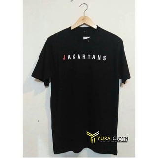 เสื้อยืด ผ้าฝ้าย พิมพ์ลาย Distro JAKARTANS SIMPLE Design COMBED 30S สําหรับผู้ชาย