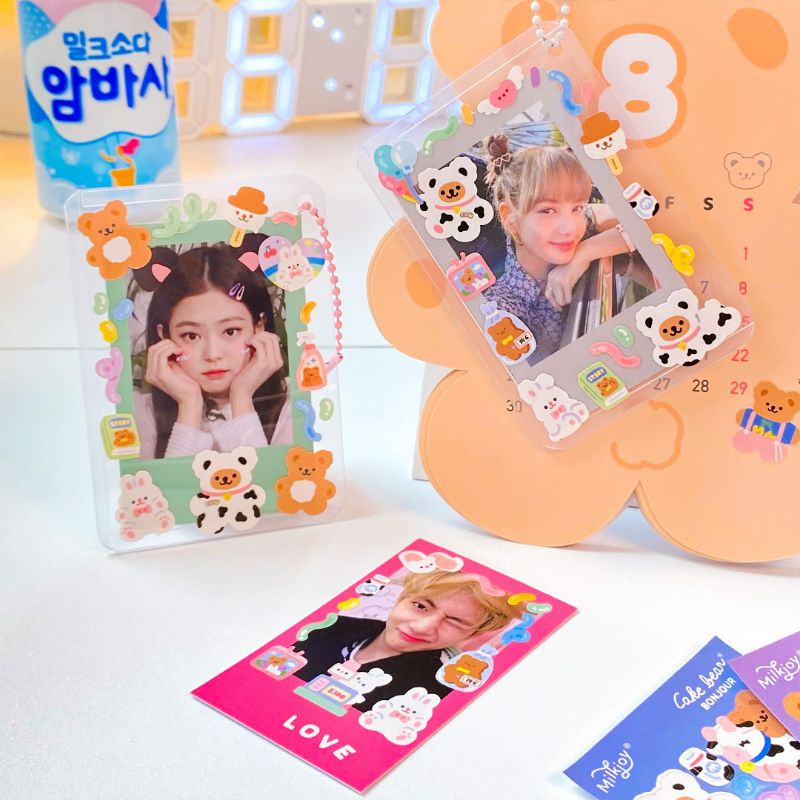 mini Bear สติ๊กเกอร์ไอแพด สติ๊กเกอร์PVCกันน้ำ ไดคัทDIY พร้อมส่ง!!STICKER ขนาด13*16cm