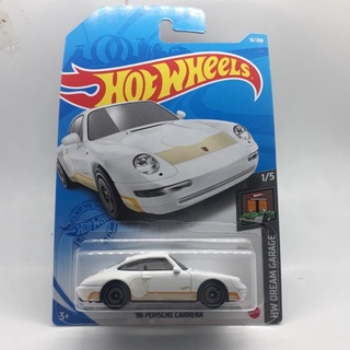 รถเหล็ก Hotwheels 96 PORSCHE CARRERA สีขาว (ib23)