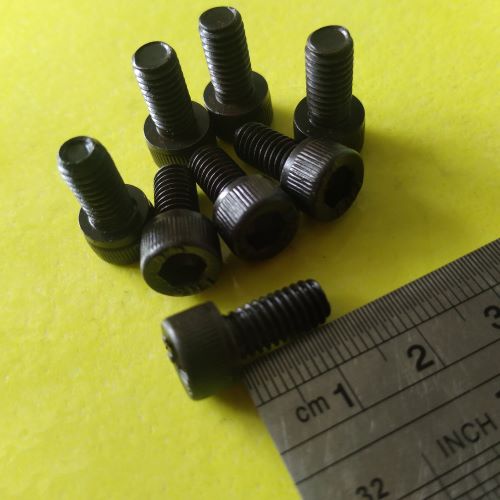 M6 X 12 STEEL L-BOLT 1.2CM LENGTH / M6 BOLT / 10 L5 KEY BOLT / L 5 FULL THREAD / M6 X 12 L-BOLT / M6