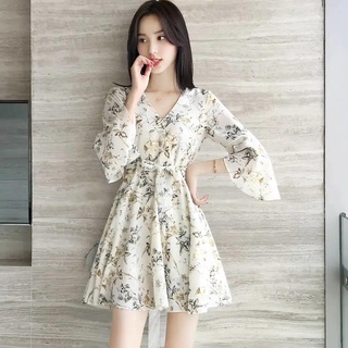 ชุดเกาหลี มินิชุด ใหม่ชุดเซ็กซี่เอวสูง สาวชุด
