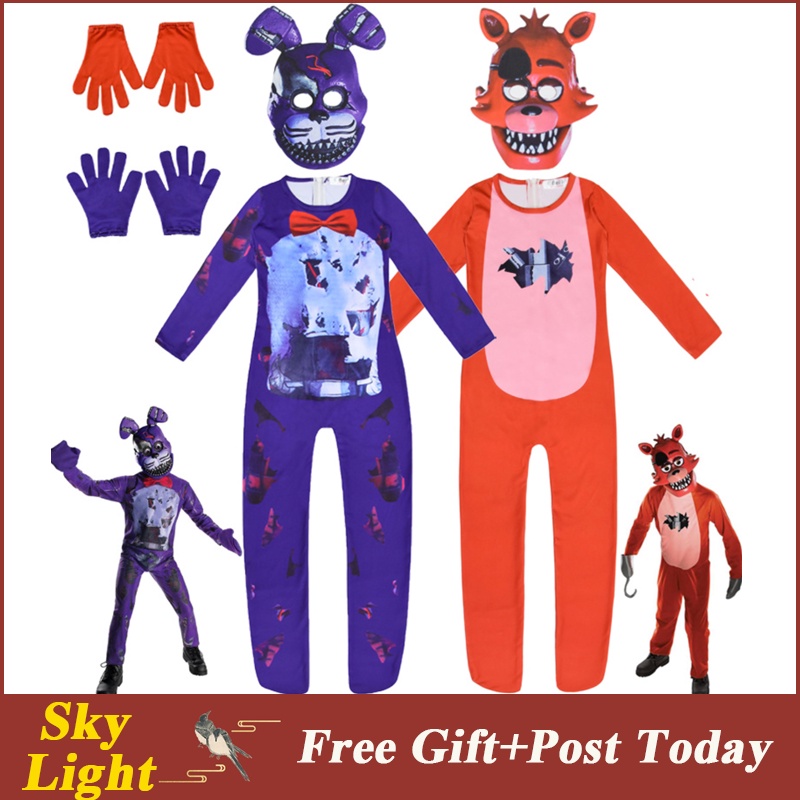 ชุดจั๊มสูทคอสเพลย์ อนิเมะ Five Nights At Freddy's Fnaf Freddy Brithdate แฟนซี เหมาะกับของขวัญวันฮาโลวีน สําหรับเด็ก