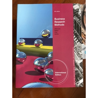 หนังสือ Text book  มือสอง สภาพใหม่ยังไม่เคยใช้งาน Business Research Methods : International Edition 9ED +Access Code (P)