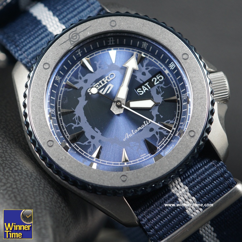 นาฬิกาSEIKO 5 SPORTS x NARUTO &amp; BORUTO Limited Edition 6,500 Pcs.รุ่น SRPF69K1,SRPF69K,SRPF69, (SASUKE)