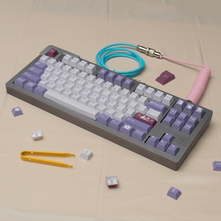 Yongqiu ปุ่มกดคีย์บอร์ด 130 คีย์ GMK Tuzi PBT DYE-SUB สําหรับ Cherry MX Switch