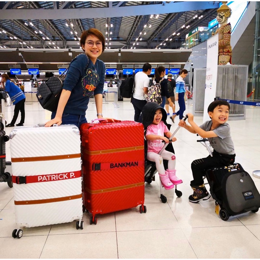 Tpartner แท้(ประกัน3ปี) กระเป๋าเดินทางล้อลาก Western ดีไซน์หนังคาด เฟรมอะลูมิเนียม ล้อคู่หมุนได้