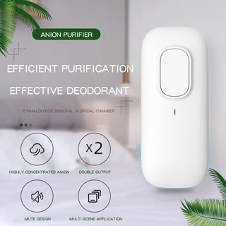 air purifier เครื่องฟอกอากาศขนาดล็ก ประจุลบ สำหรับในบ้าน ไส้กรอง air กรองควันมือสอง/ฟอร์มาลดีไฮด์ PM2.5 กรองอากาศ