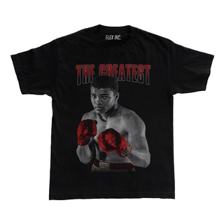 เสื้อยืด แบบหนา พิมพ์ลายมวย Muhammad Ali The Greatest สําหรับผู้ชาย