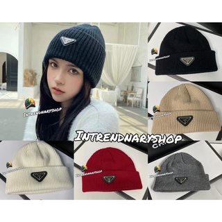 หมวกไหมพรม พราด้า ใส่หน้าหนาว คุณภาพดี ราคาถูก มีบริการเก็บเงินปลายทาง Knitted Winter Hat Beanies Fashion 2022