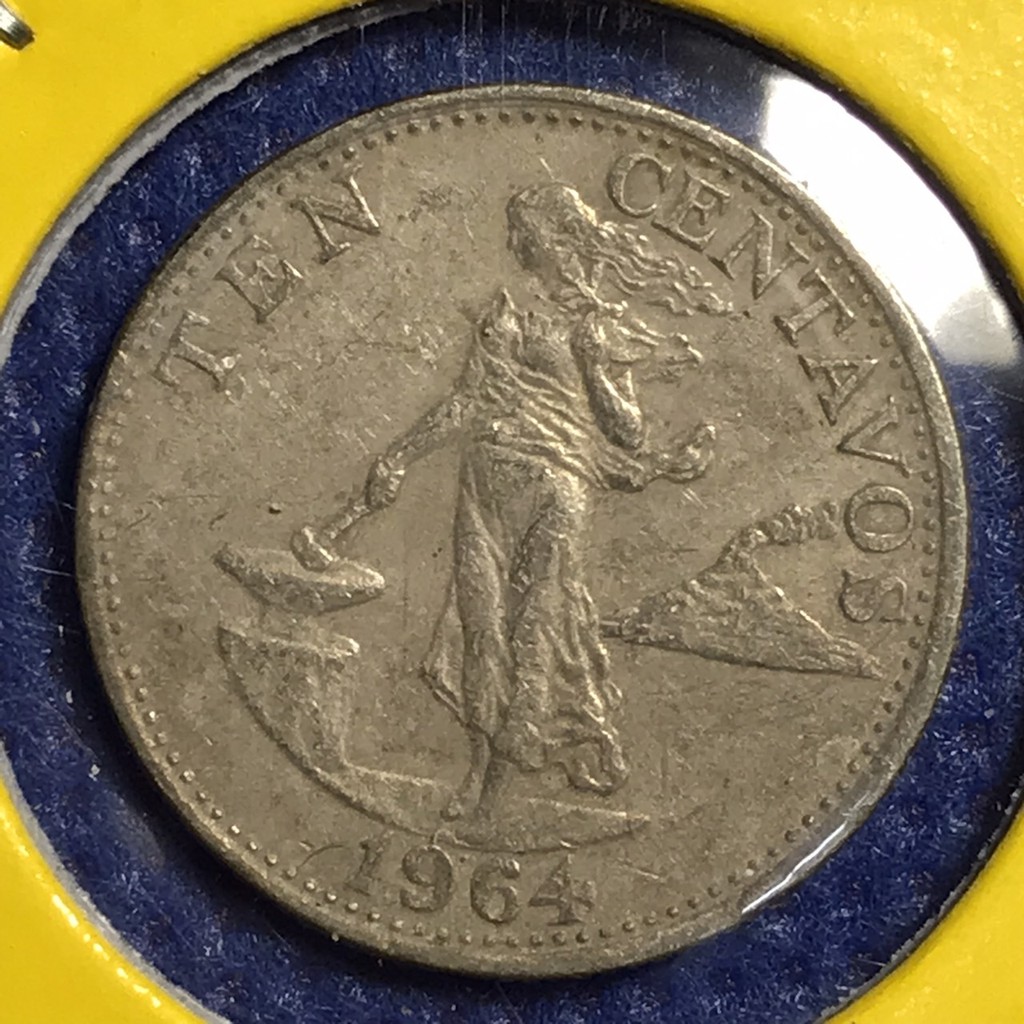 No.14072 ปี1964 ฟิลิปปินส์ 10 CENTAVOS เหรียญสะสม เหรียญต่างประเทศ เหรียญเก่า หายาก ราคาถูก