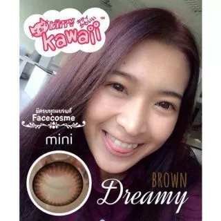 💖 Kitty kawaii ๑ Dreamy big ( 14.5 ) สายตา -00 ถึง -1000 brown gray Contactlens บิ๊กอาย คอนแทคเลนส์ ราคาถูก ฟรีตลับ.