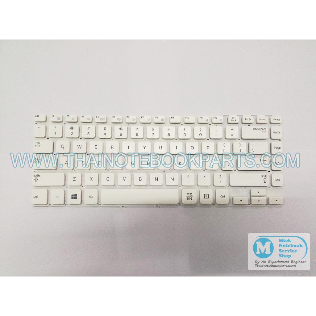 คีย์บอร์ดโน๊ตบุ๊ค Samsung NP270V4X Keyboard Notebook (สินค้าใหม่ ,สีขาว , ภาษาอังกฤษ )